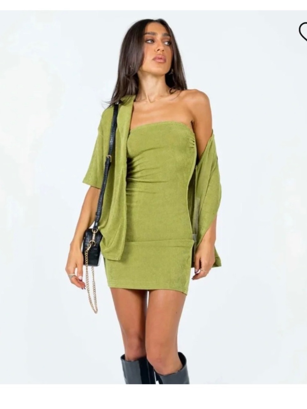 Princess Polly Olive Green Mini Dress with Matching Jacket